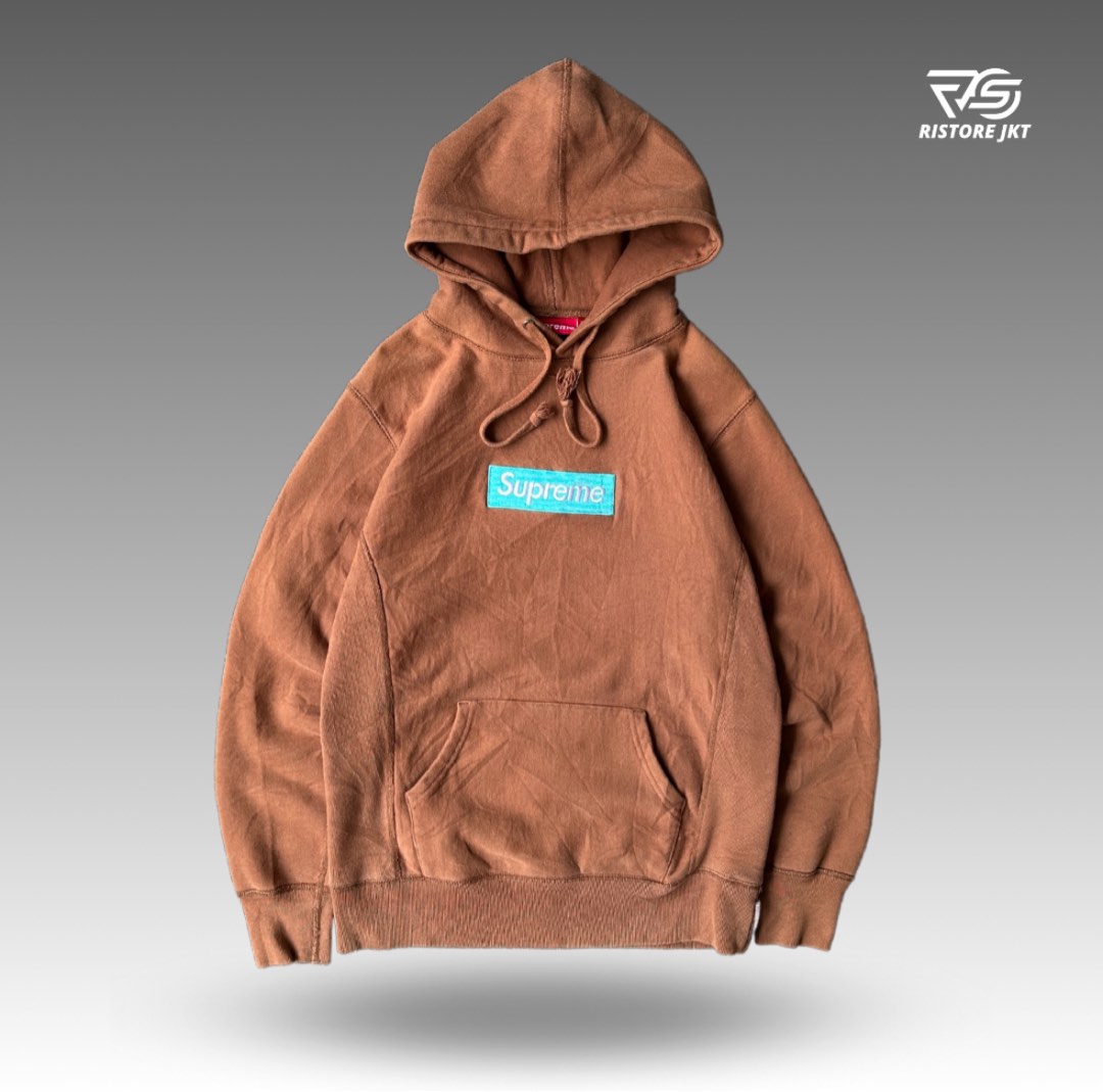 Supreme box logo hoodie rust best sale