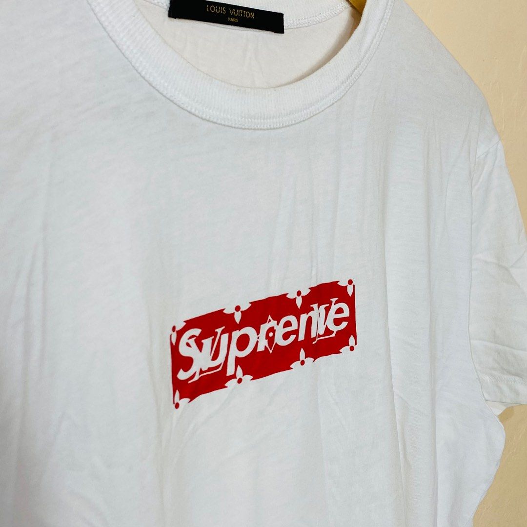Supreme x LV shirt, Men's Fashion, Tops & Sets, Tshirts & Polo Shirts on  Carousell