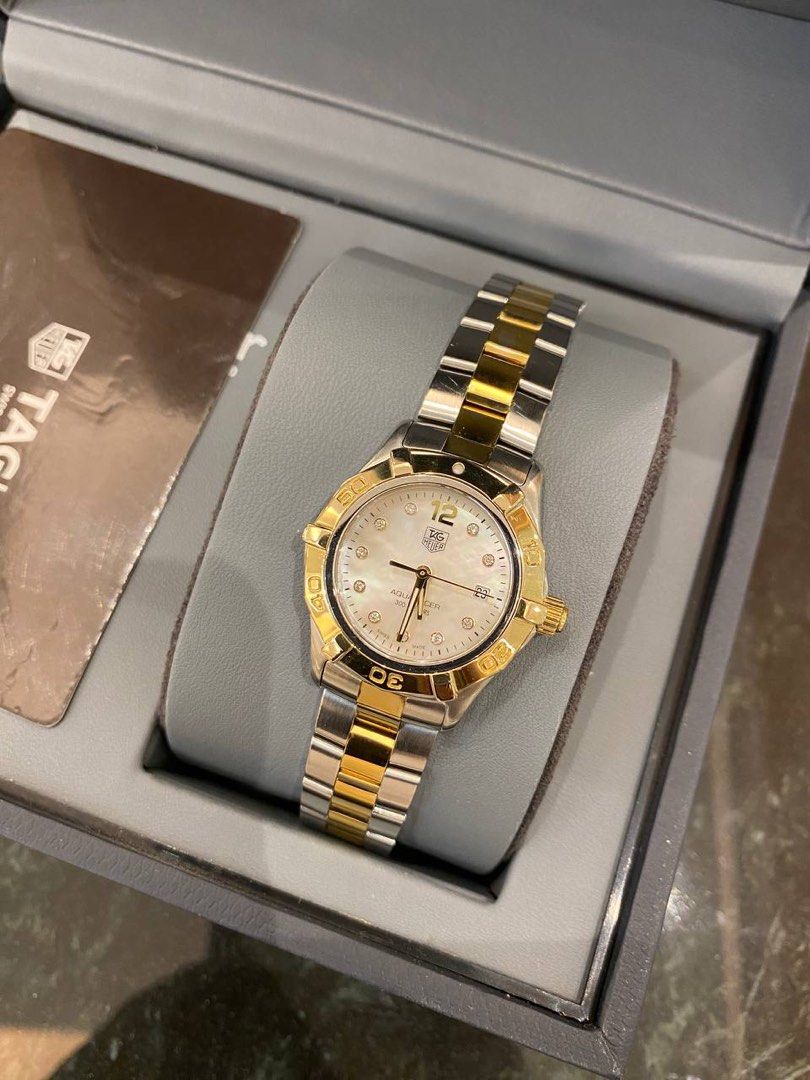 Gold and silver tag watch on sale