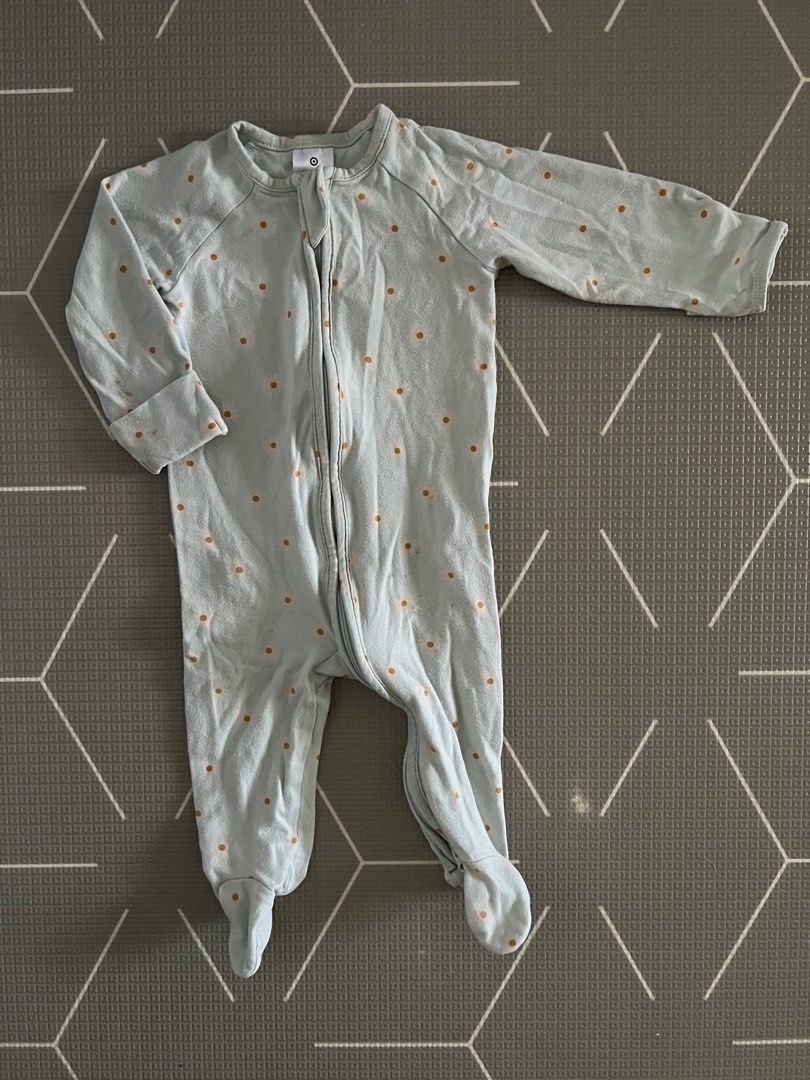 Target Organic Cotton Zip Onesie Size 00 Babies Kids Babies