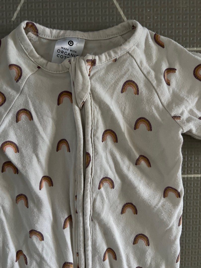 Target Organic Cotton Zip Onesie Size 000 Babies Kids Babies