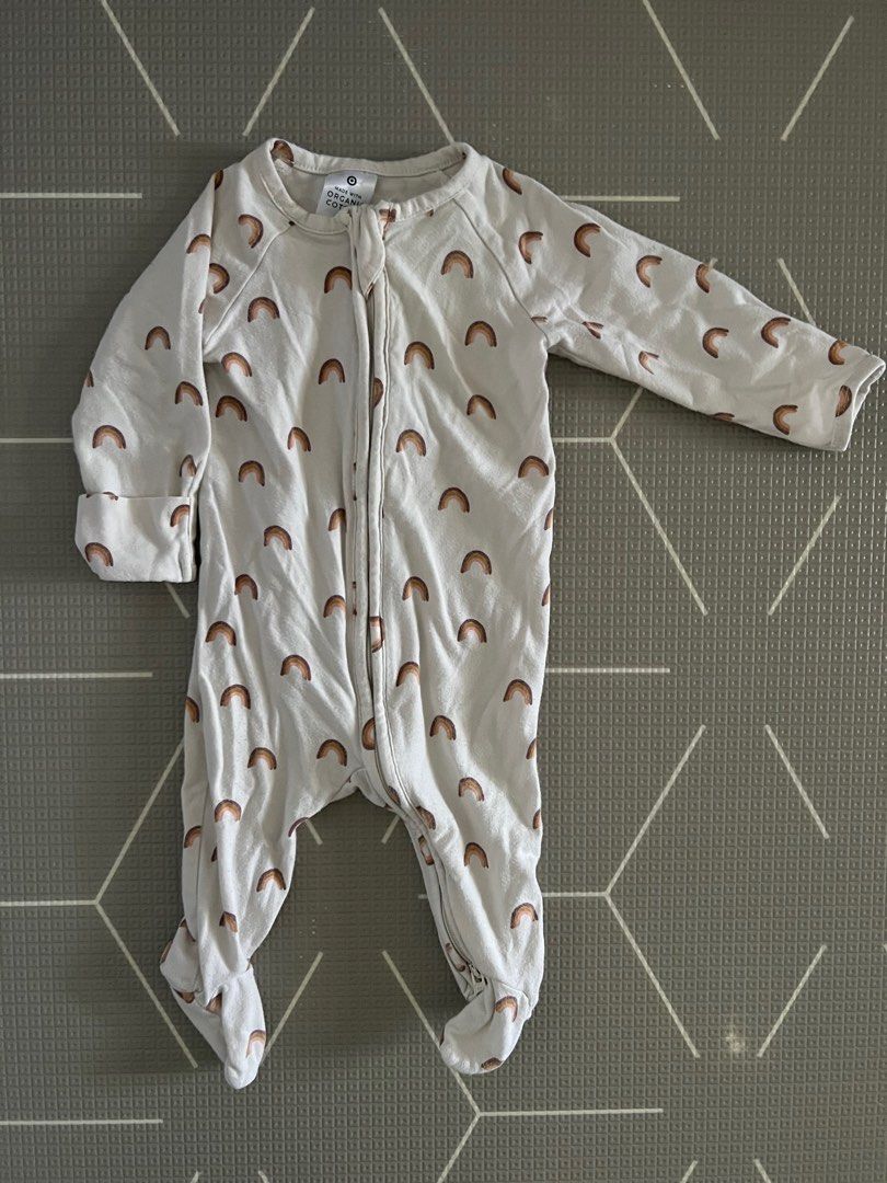Target Organic Cotton Zip Onesie Size 000 Babies Kids Babies
