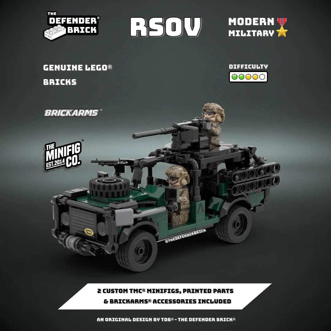 TDB Us Army Ranger RSOV 突擊車 軍事LEGO kit, 興趣及遊戲, 玩具 & 遊戲類 - Carousell