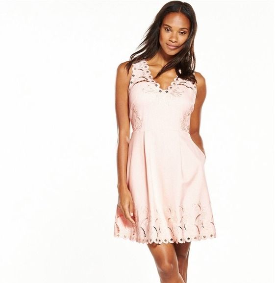 Ted baker embroidered skater dress online