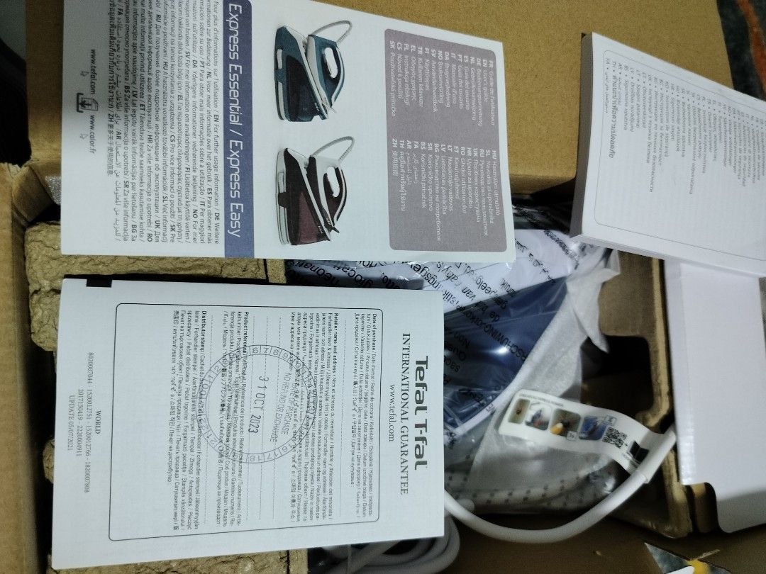 Tefal Steam Station Iron TV Home Appliances Irons Steamers On tefal-liberty-sv7030-steam-generator-iron