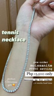 Tennis Necklace Moissanite PT950 setting Pre-order only