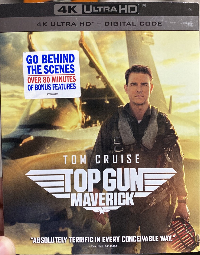 Top Gun Maverick 4K [ Blu-Ray ], Hobbies & Toys, Music & Media, CDs & DVDs  on Carousell