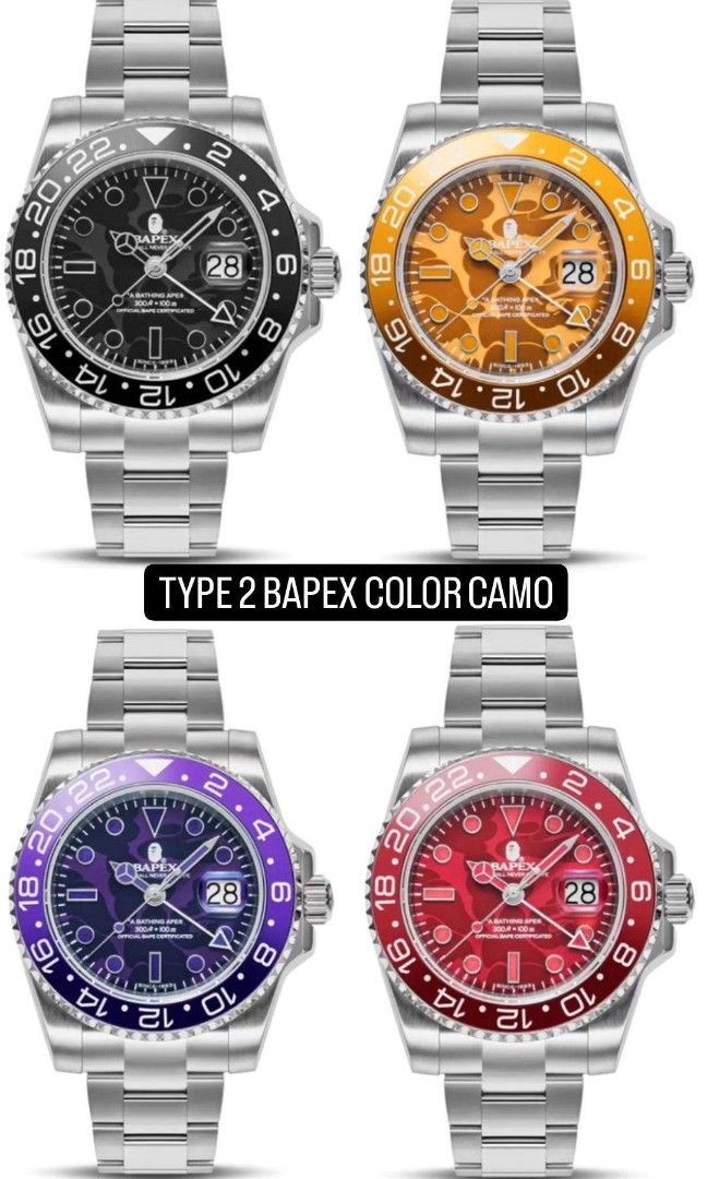 TYPE 2 BAPEX (Category: Luxury Watches) located in Makati City. Submitted by kennn24 (Listing ID 1267536697, Image 1). Description: PRE-ORDER! TYPE 2 BAPEX PM if interested. Thank you..