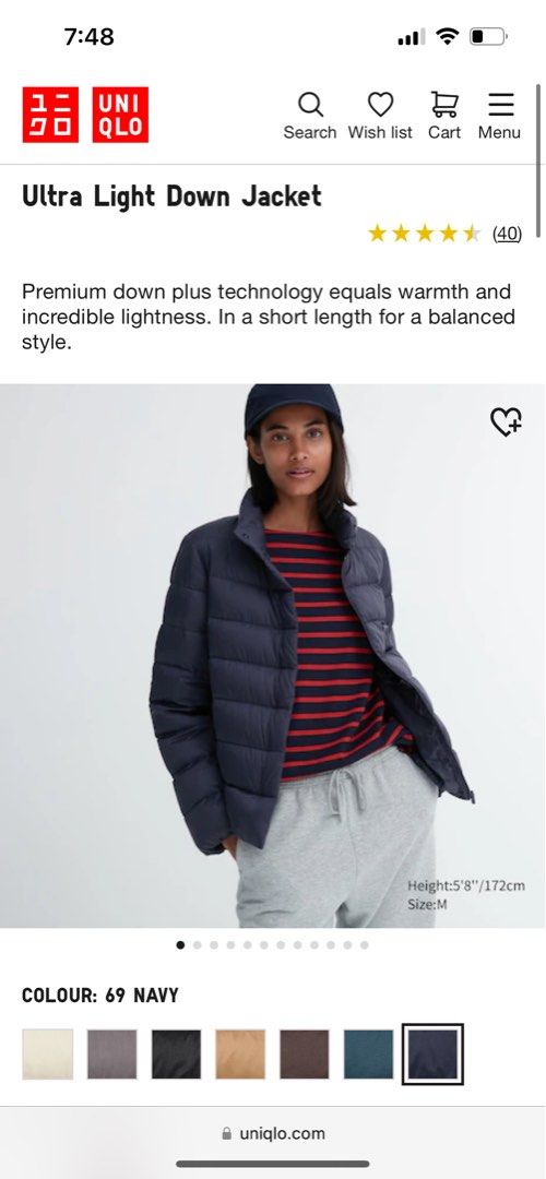 Men u ultra light down blouson store