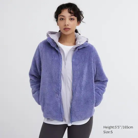 White fluffy new arrivals fleece jacket