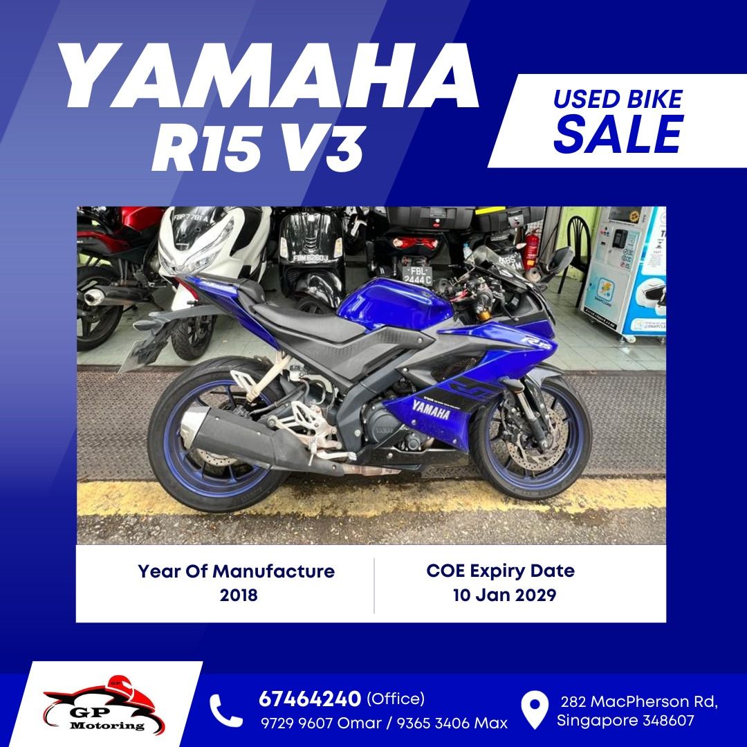 R15 bike store for sale