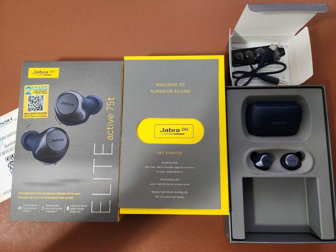 Jabra elite 2025 75t navy blue