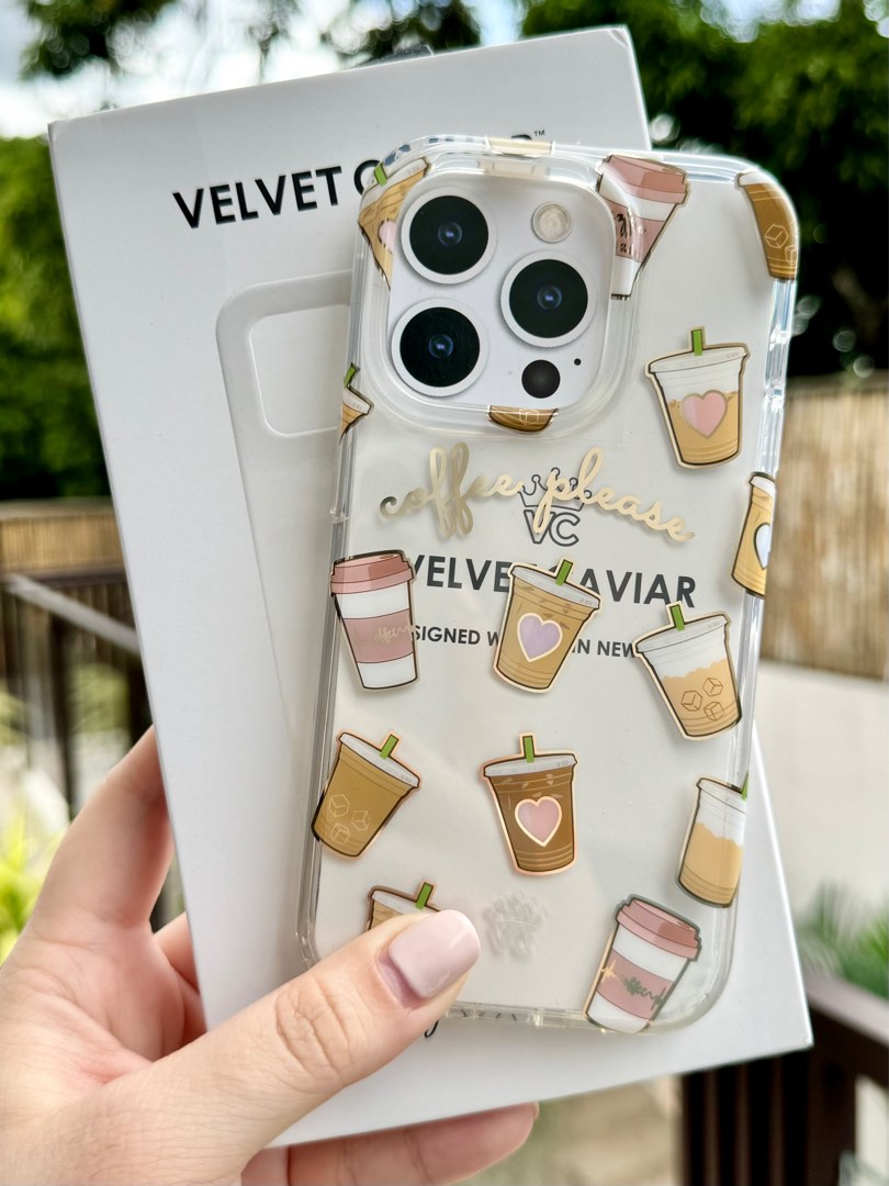 Velvet Caviar Coffe Please case for iPhone 14 pro/iPhone 15 pro, Mobile Phones & Gadgets, Mobile