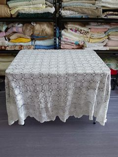 Vintage Crochet Table cloth Oval 8 seater / Alas Meja Kait