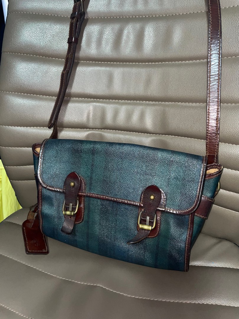 Vintage Polo Ralph Lauren Plaid Sling Bag, Men's Fashion, Bags, Sling