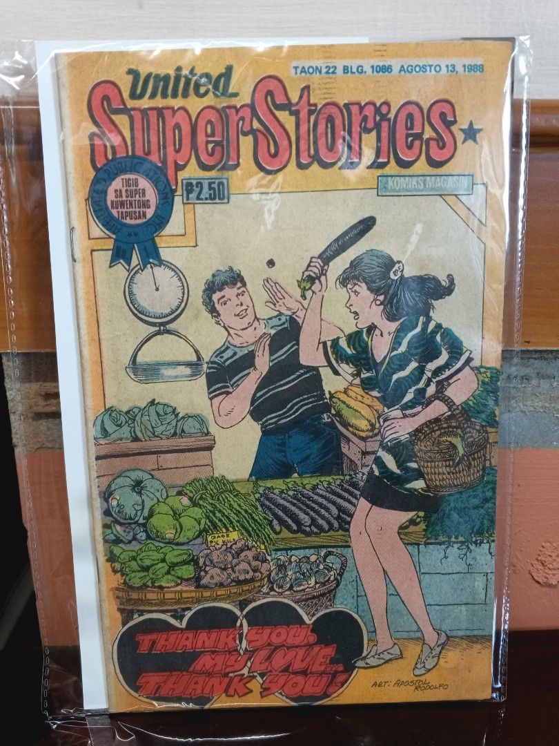1988 United SuperStories #1068 Tagalog Philippines Love Stories