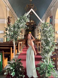 Wedding guest long gown Mint Green