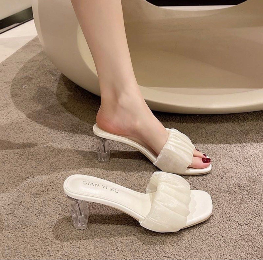 White discount heels uk