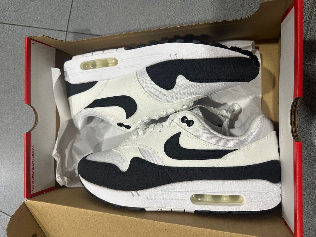 Wmns Nike air max 1 white black summit Women s Fashion Footwear