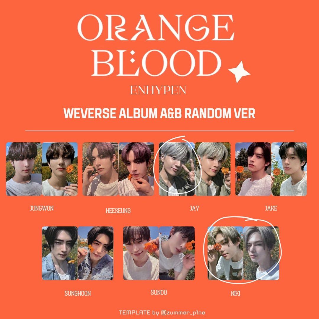 WTT/LFT] enhypen orange blood weverse pcs jungwon, Hobbies