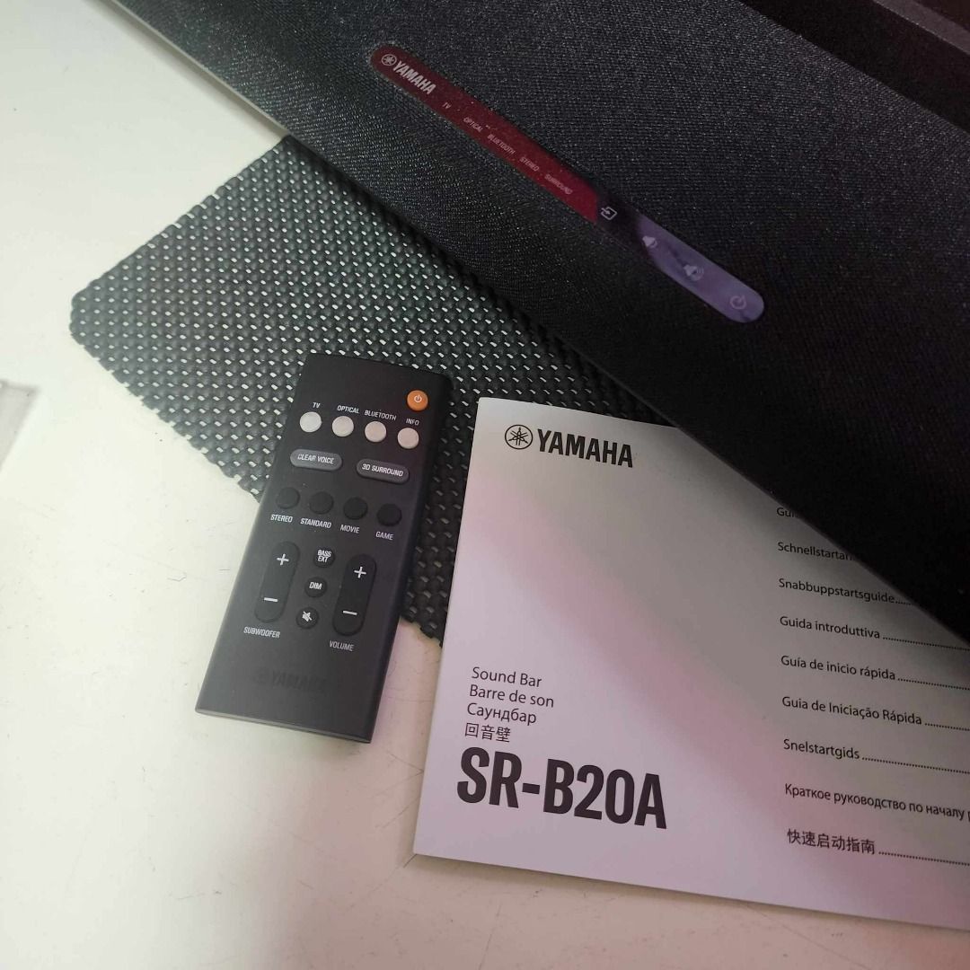 YAMAHA SR-B20A SOUND BAR WITH BUILT-IN SUBWOOFER, Audio, Soundbars ...