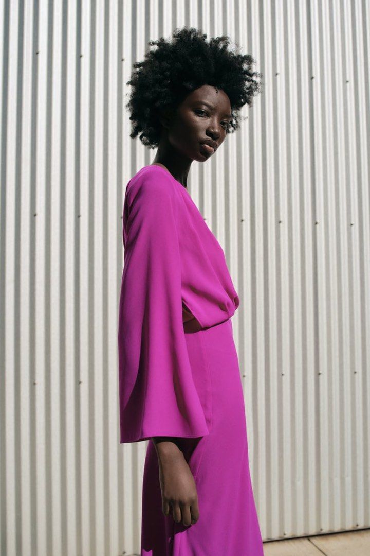 Crossed hotsell dress zara