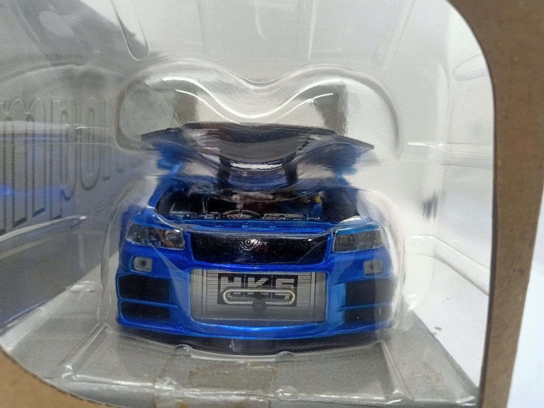 1:24 Nissan Skyline GTR R34 Import Racer by Jada Toys, Hobbies & Toys, Toys  & Games on Carousell