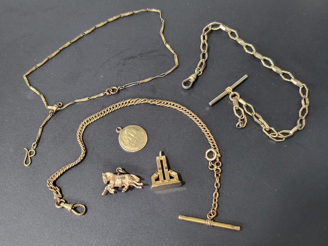 Gold watch new arrivals fobs