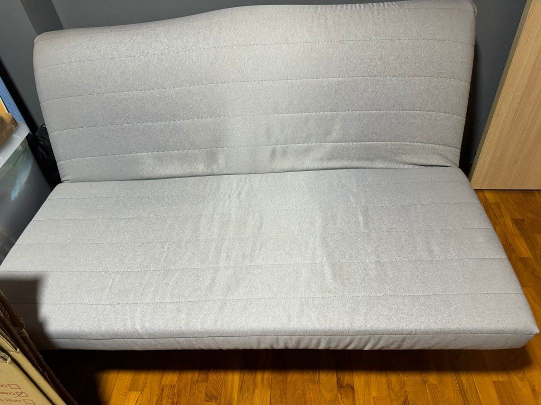 1 X never used LYCKSELE LOVAS sofa bed frame, mattress and grey cover