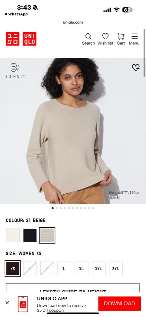 White cotton crew new arrivals neck sweater women's
