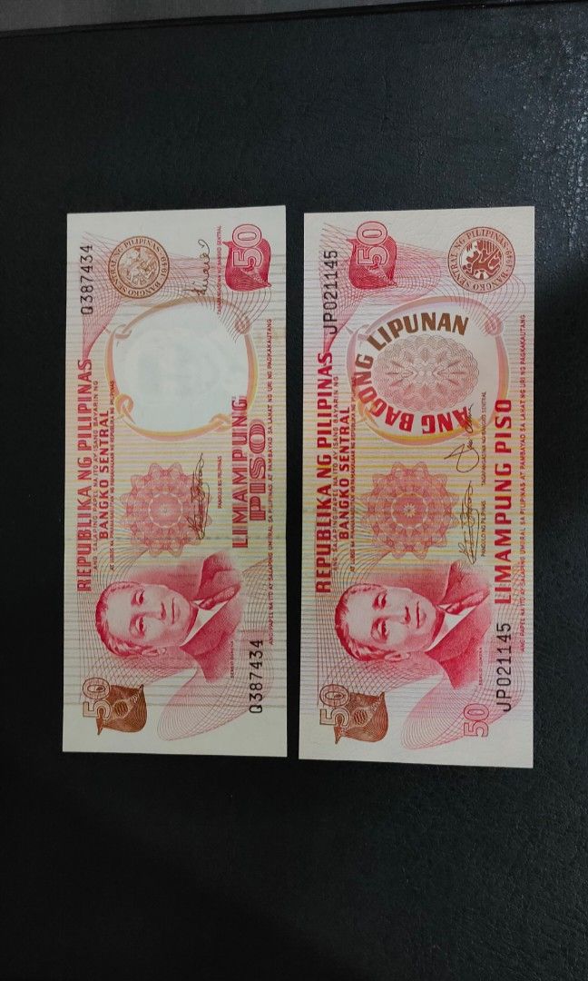 50 ABL notes. (Category: Currency) located in Caloocan City. Submitted by bano.noy (Listing ID 1267667061, Image 3). Description: 50 peso abl notes. (uncirculated) Price is firm..