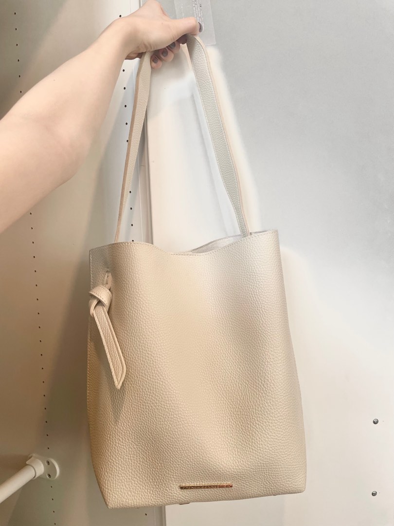 French Collection mottled leather tote