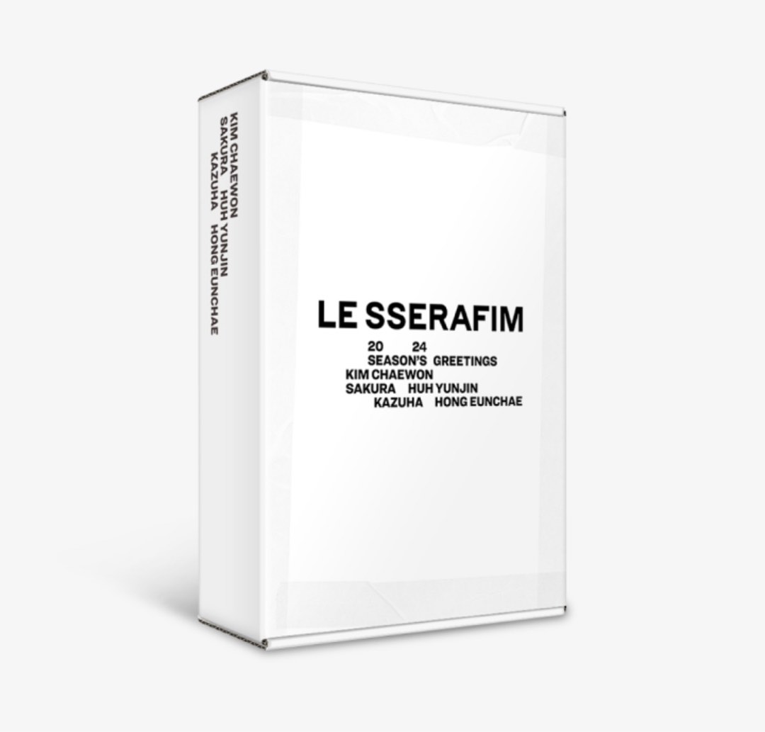 (早鳥價) Le sserafim 2024 Season's Greetings 連wvs特典 Lesserafim 2024年曆 官方周邊