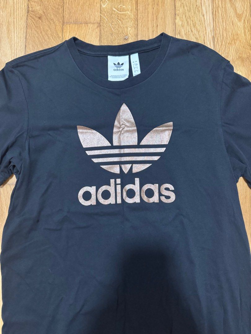 rose gold adidas logo