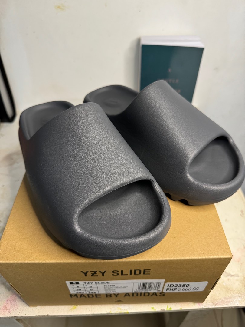 Adidas Yeezy Slide Slate Grey (Local Release), Men's Fashion