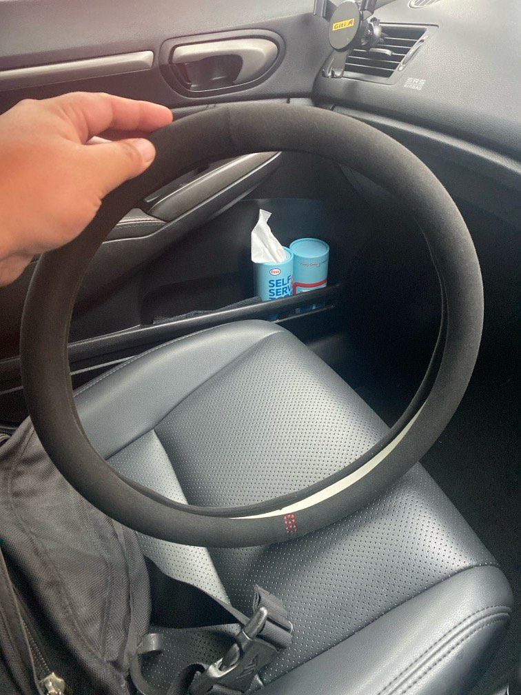 alcantara steering cover, Car Accessories, Accessories on Carousell