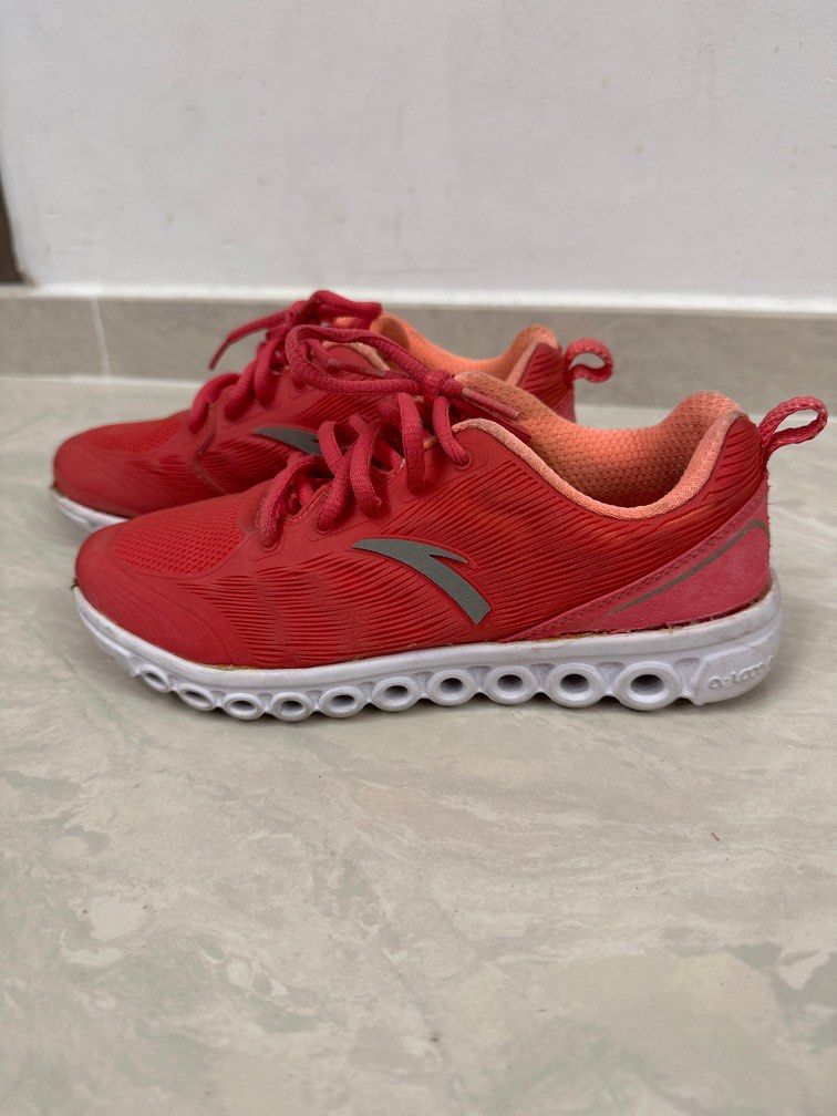 Anta Orange Red Sports Shoes Sneakers