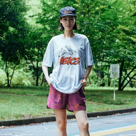 ASICS × ELDORESO RUNNING CAP & Tシャツ M - トレーニング/エクササイズ