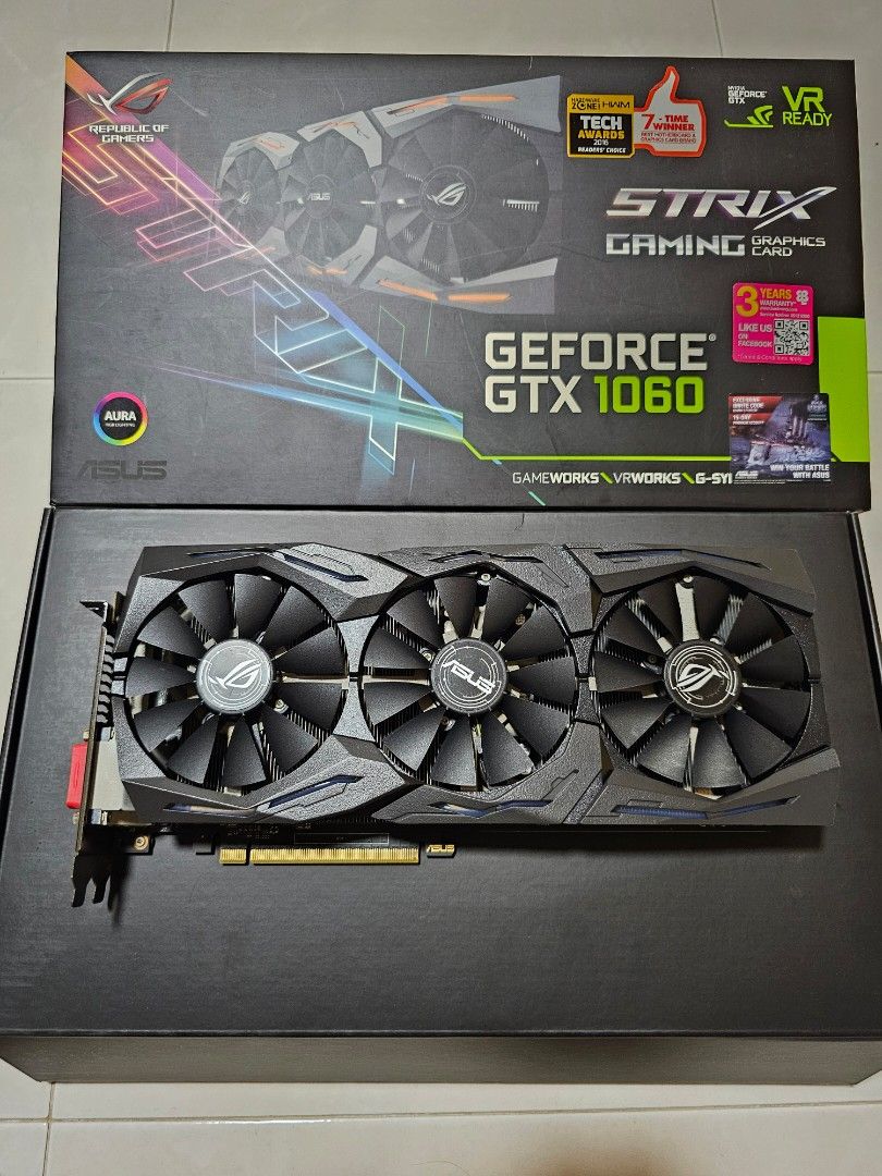 ASUS GTX 1060 6G Gaming STRIX ROG