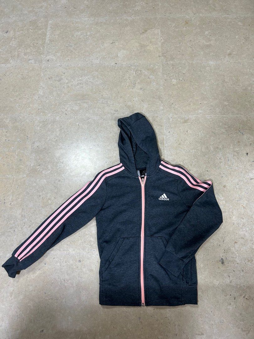 Adidas zip up hoodie kids best sale