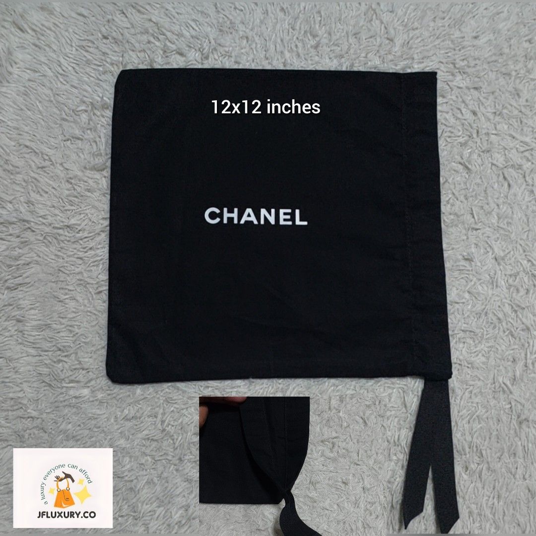Authentic Chanel dust bag 12x12 inches, Luxury, Bags & Wallets on Carousell