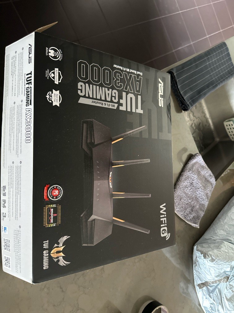 AX3000 TUF gaming dual band router, Computers & Tech, Parts ...
