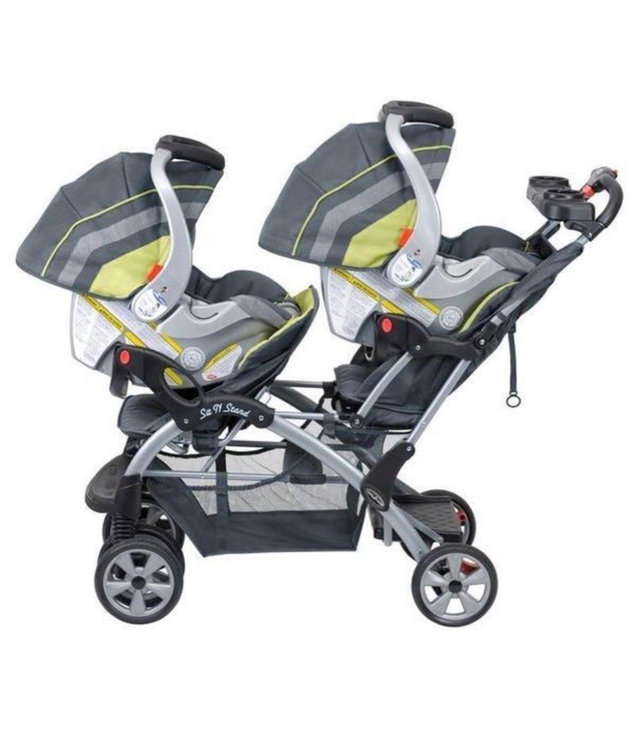 Sit and stand double new arrivals stroller with car seat