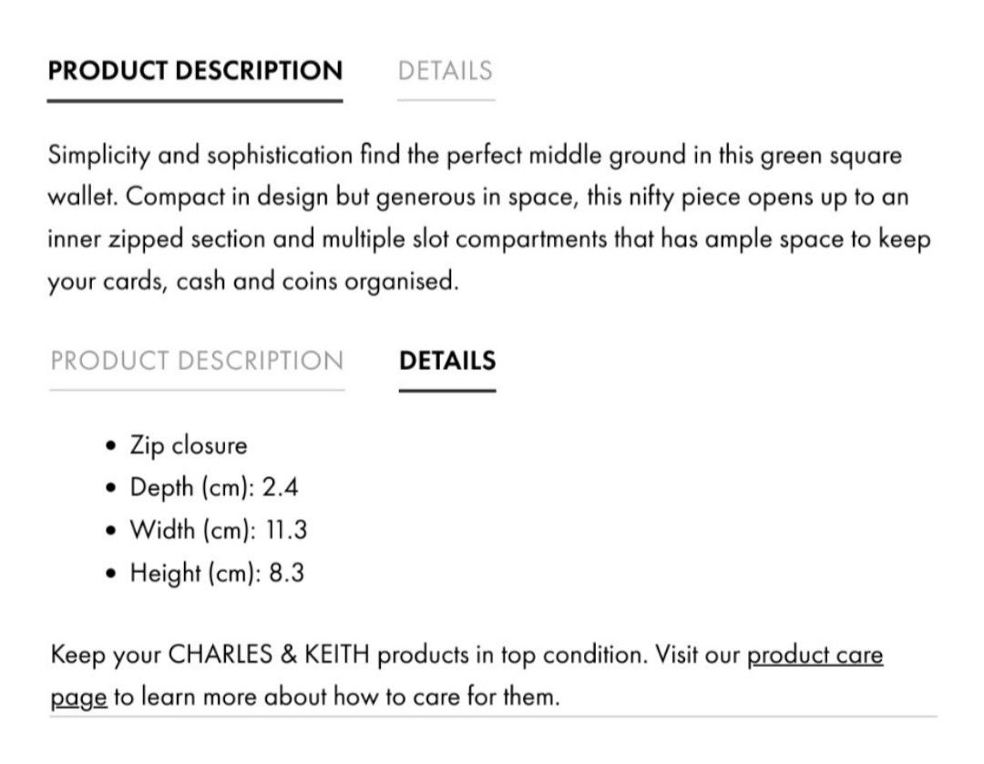 Basic Square Wallet - Green (Category: Wallets & Card Holders) located in Singapore. Submitted by easteastside (Listing ID 1267682425, Image 5). Description: Simplicity and sophistication find the perfect middle ground in this green square wallet. Compact in design but generous in space, this nifty piece opens up to an inner zipped section and multiple slot compartments that has ample space to keep your cards, cash and coins organised. Love the c