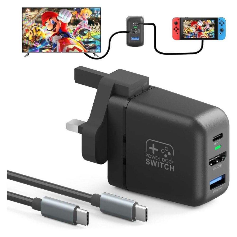 SIWIQU TV Dock Station For Nintendo Switch / Switch OLED, Portable TV Docking Station