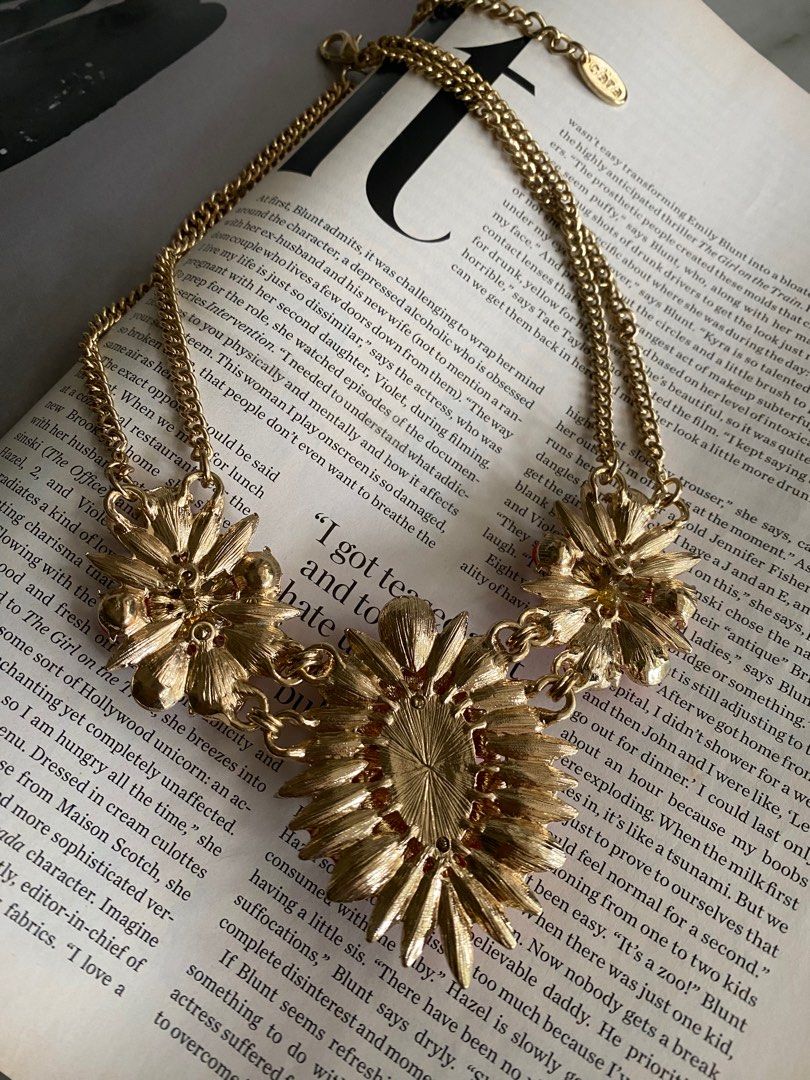 Gold statement jewelry store