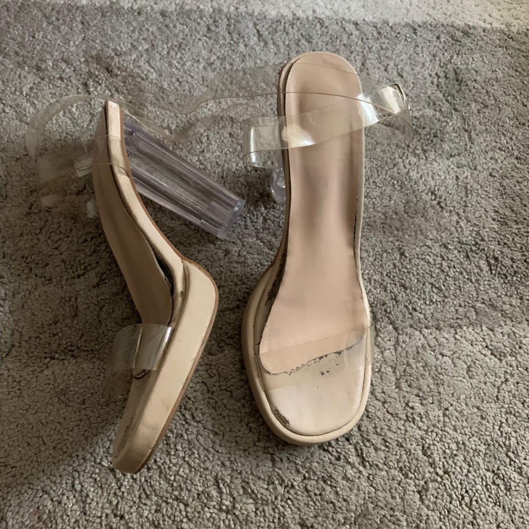Beige and new arrivals clear heels