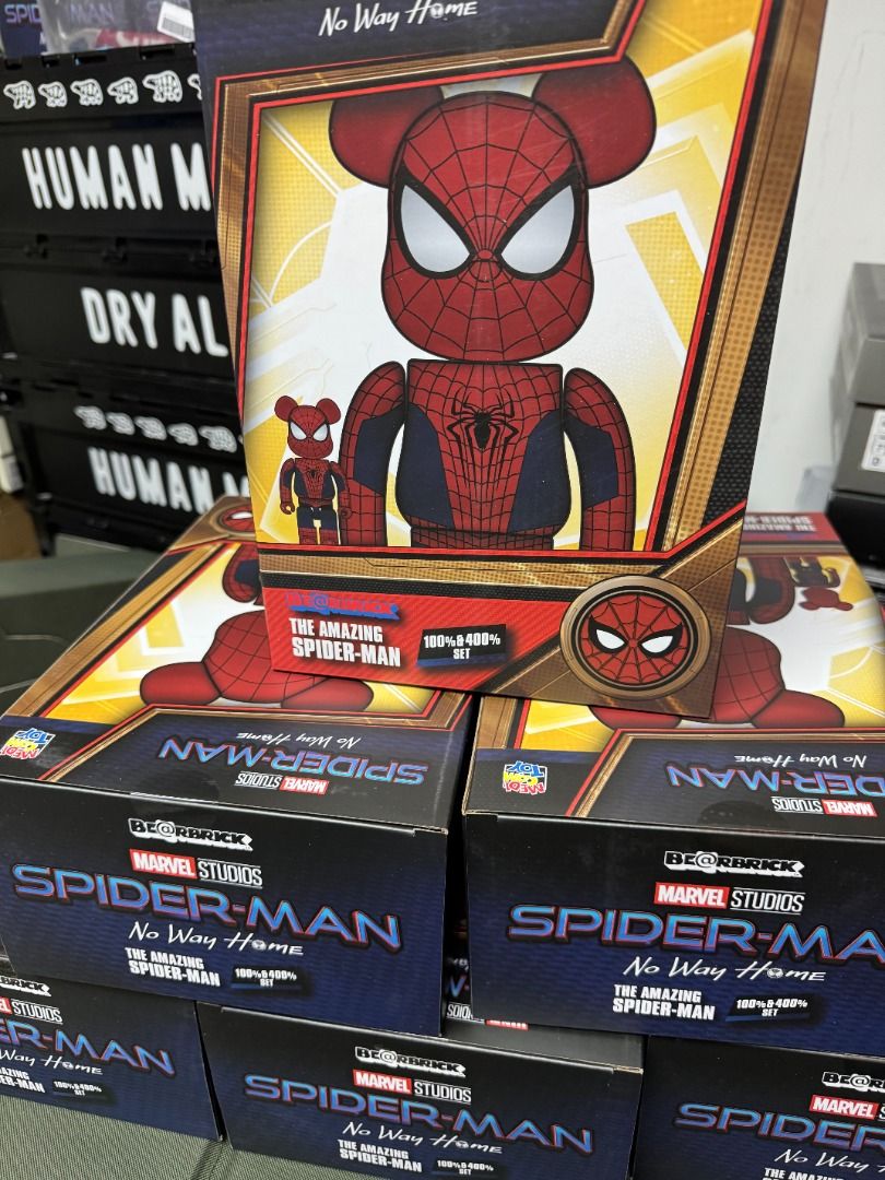 BE@RBRICK THE AMAZING SPIDER-MAN 100％ & 400％, 興趣及遊戲, 玩具