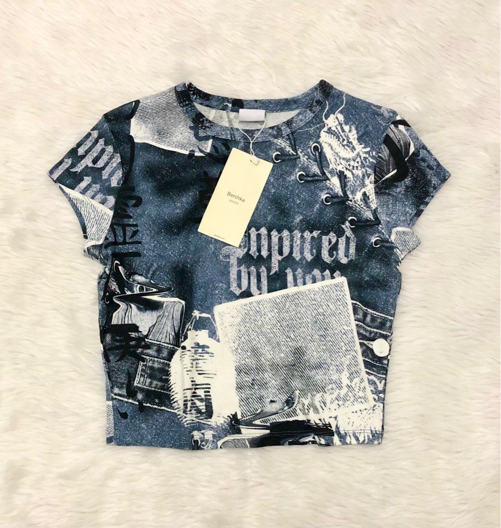 Bershka Dragon Crop Top (Category: Others Tops) located in Dasmarinas. Submitted by fortalejo_ (Listing ID 1267695730, Image 1). Description: Auth open for pre order rfs: extraa.