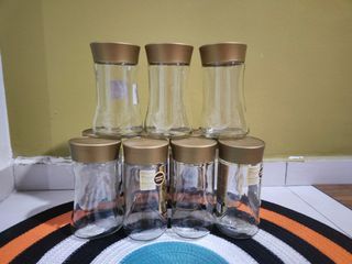 Big High-quality Thick Glass jar with lid tupperware for kitchen organisation Balang Kaca Tebal Berkualiti Tinggi Besar dengan penutup tupperware untuk organisasi dapur